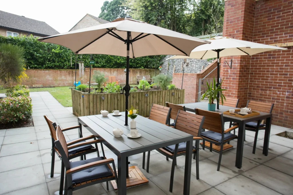 Parasols pour terrasse de restaurant