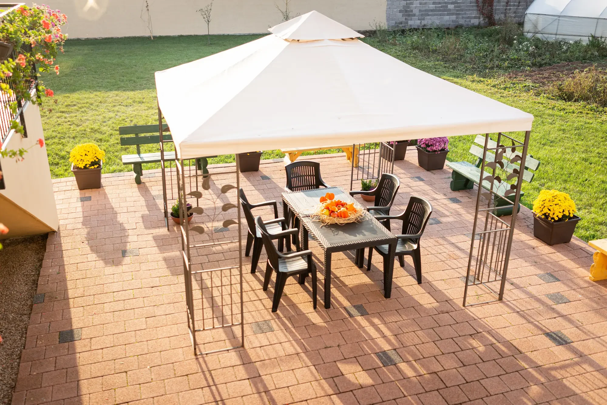 Parasol rectangulaire pour terrasse